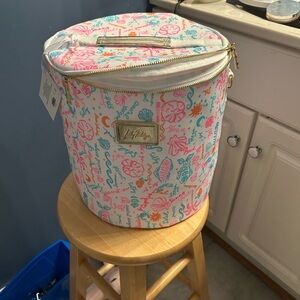Lilly Pulitzer Gold Handle Beach Cooler